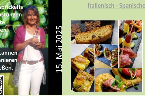Weinverkostung mit Bruschette und Tortilla