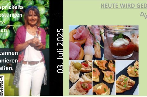 Fenchelsalat, Ratatouille und Dips zu Pinot Grigio und Spätburgunder Rosé