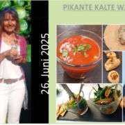 erfrischende Wassermelonensuppe mit Gemüseeinlage für heiße Tage