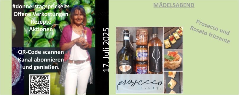 Den Tag ausklingen lassen mit Prosecco und Antipasti