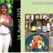 Kalte Wassermelonensuppe und erfrischende Getränke